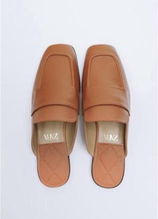 Мюли туфли лоферы мокасины zara3 фото