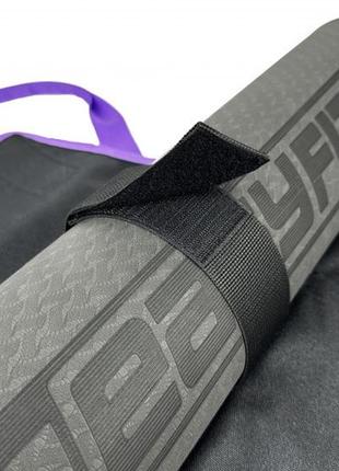 Сумка-перенесення easyfit для йога-килимка фіолетова6 фото