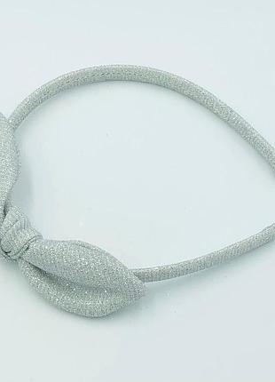 Обруч  для волосся солоха срібний