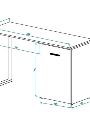 Стол-трансформер hobana loft венге с ящиком. столы смарт раскладные. компьютерный письменный для дома и офиса5 фото