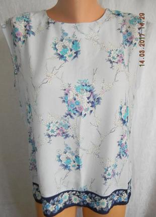 Красивая блуза с нежным принтом oasis1 фото