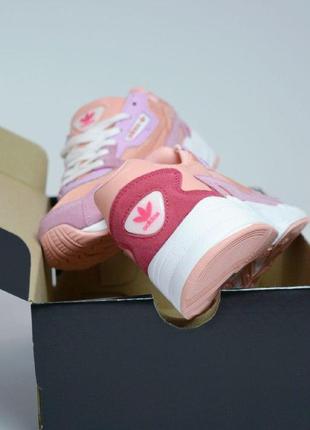 Кроссовки adidas falcon розовые разноцветные4 фото