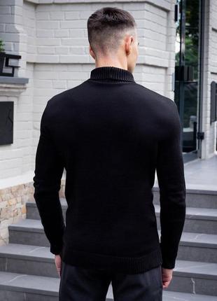 Мужской свитер чёрный pobedov axelrod3 фото