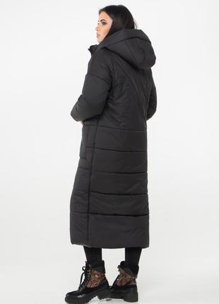 Зимняя куртка м0054 (черный)5 фото
