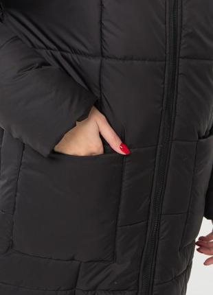 Зимняя куртка м0054 (черный)4 фото