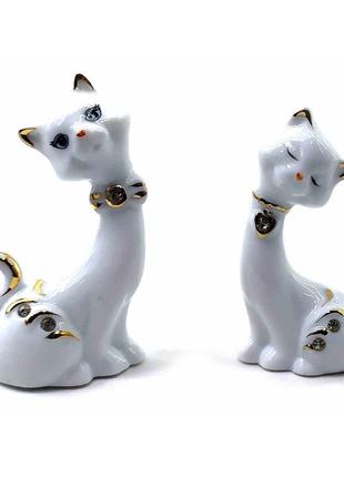 Кошки пара фарфоровые (8х5х3 см)