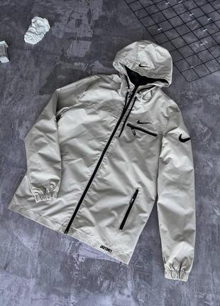 Мужская плащевка nike raincoat a001 milk white.2 фото