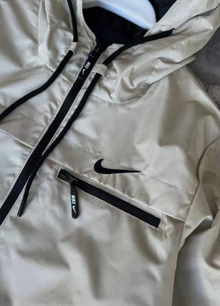 Мужская плащевка nike raincoat a001 milk white.4 фото