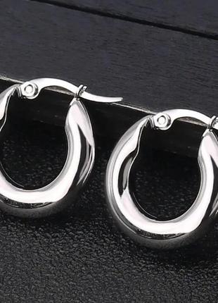 Серьги-кольца из родовой стали