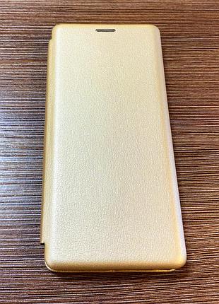 Чехол-книжка на телефон xiaomi redmi note 8 pro золотистого цвета