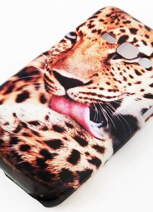 Чехол-накладка на телефон samsung j120, j1 2016 года с рисунком тигра