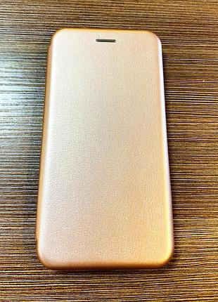 Чехол-книжка на телефон xiaomi redmi 13c золотисто-розового цвета