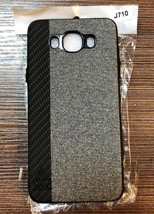Чехол-накладка inavi на телефон samsung j710, j7 2016 темно-серого цвета