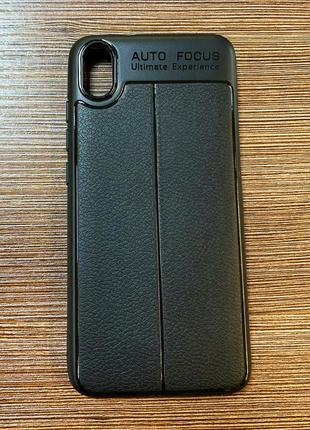 Оригинальный чехол-накладка на телефон xiaomi redmi 7a черного цвета