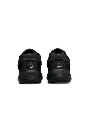 Чоловічі кросівки puma teveris nitro all black, чоловічі кеди пума чорні, чоловіче взуття6 фото