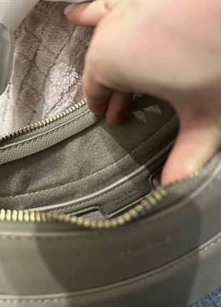 Сумка polene беж новая сросбоди кожаная