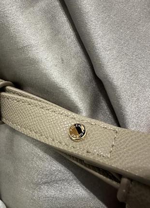 Сумка polene беж новая сросбоди кожаная