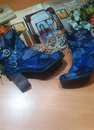Крутезные красивые дизайнерские кожаные получёбитки ботинки laura&amp;vita! франция кожу кожи 38 новые2 фото