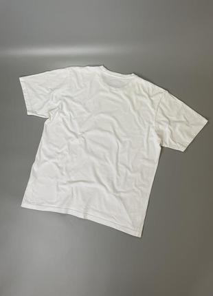 Біла базова футболка dickies, дікес, оригінал, однотонна, тішка, бавовняна, оверсайз, вільний крій4 фото