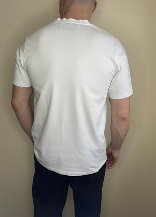 Біла базова футболка dickies, дікес, оригінал, однотонна, тішка, бавовняна, оверсайз, вільний крій3 фото