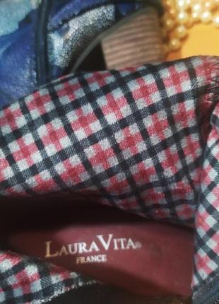 Крутезные красивые дизайнерские кожаные получёбитки ботинки laura&amp;vita! франция кожу кожи 38 новые9 фото