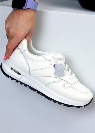Кроссовки reebok (necap revela) белые / черные