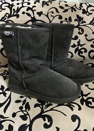 Уги emu wool. зимові натуральні чоботи, замша на густій  пишній вовні.