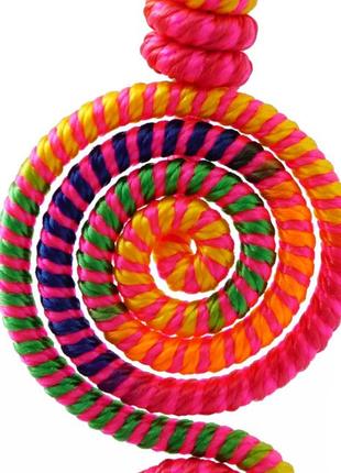 Сережки плетені спіралька no1 рожеві bm2 фото