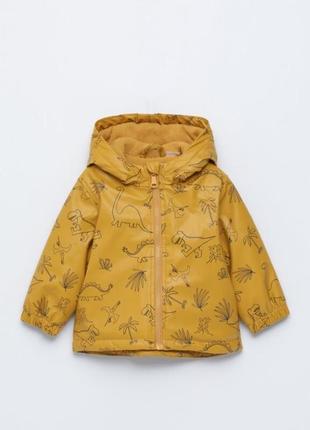 Куртка курточка весенняя теплая на флисе lefties 2-3 3-4 года zara 98