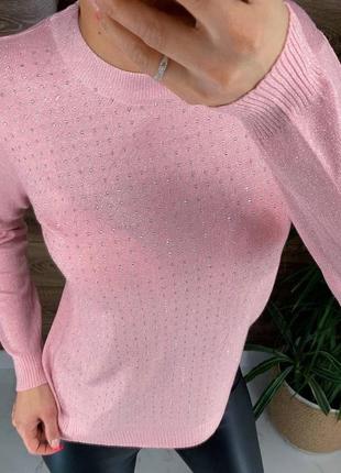 Женский свитер ткань люрекс (не колеться)
