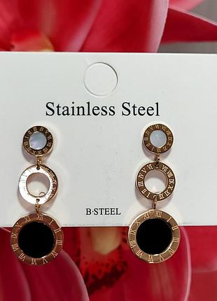 Серьги stsiness steel