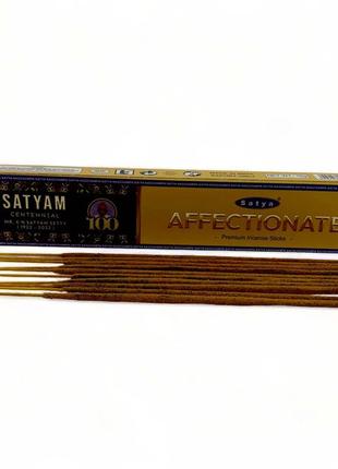 Affectionate premium incence sticks (ласковый)(satya) пыльцовое благовоние 15 гр