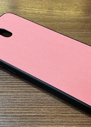 Чохол-накладка на телефон xiaomi redmi 8a рожевого кольору4 фото