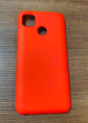 Чехол-накладка на телефон tecno pop 4 с микрофиброю красного цвета