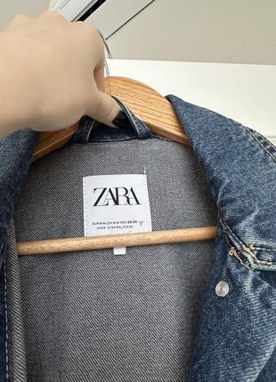 Джинсовая куртка оверсайз от zara3 фото