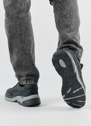 Чоловічі кросівки puma teveris nitro gray, чоловічі кеди пума сірі, чоловіче взуття3 фото