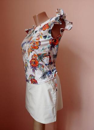 Блуза с валанами на рукавах размер s.4 фото