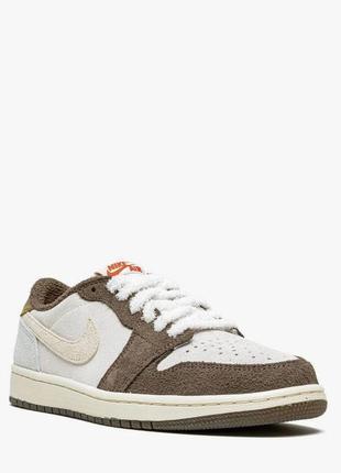 Кроссовки мужские nike jordan 1 low mocha найк джордан 1 коричневые мокка n-10044 фото