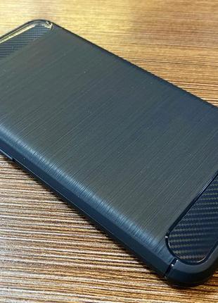 Чехол-накладка на телефон asus zenfone live zb501kl синего цвета