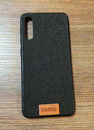 Чехол-накладка на телефон samsung a30s (a307f) черного цвета с блестками3 фото