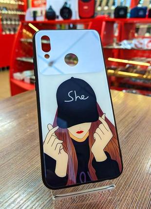 Чехол-накладка с принтом девушки на телефон honor 10 lite