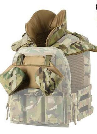 Захист шиї м-тас з балістичними пакетами 1 клас захисту мультикам8 фото