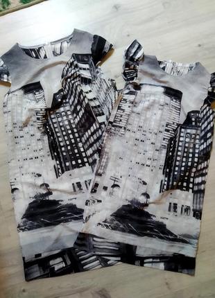 Платье c рисунком family look