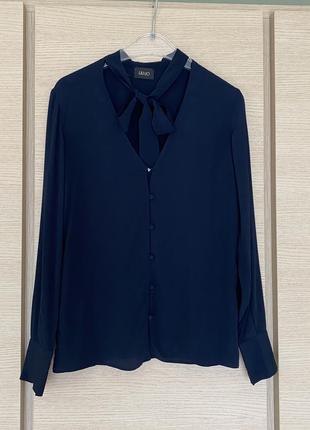 Изумительная блуза эксклюзив шёлковая liu jo размер l