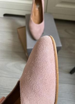 Туфли лодочки asunchi натуральная замша кожа испания свадебные3 фото