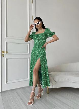 Платье kruhitka зеленый  размер 42
