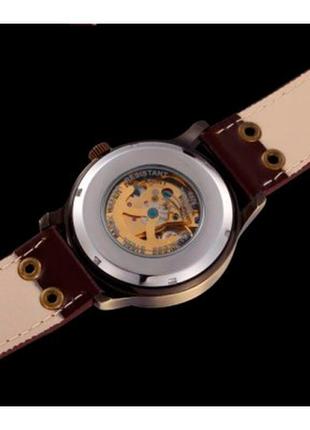 Стильные женские часы с кожаным ремешком - winner salvador ii8 фото