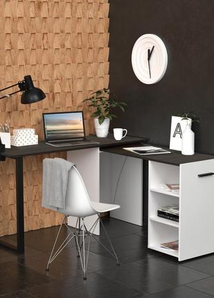 Стол-трансформер hobana loft белый и венге. столы смарт раскладные. компьютерный письменный для дома и офиса