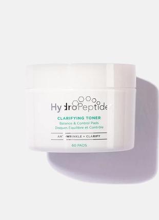 Очищающие противовоспалительные спонжи hydropeptide clarifying toner pads1 фото