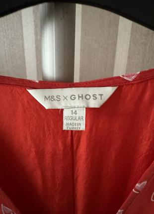 Платье миди с сердечками m&s ghost10 фото